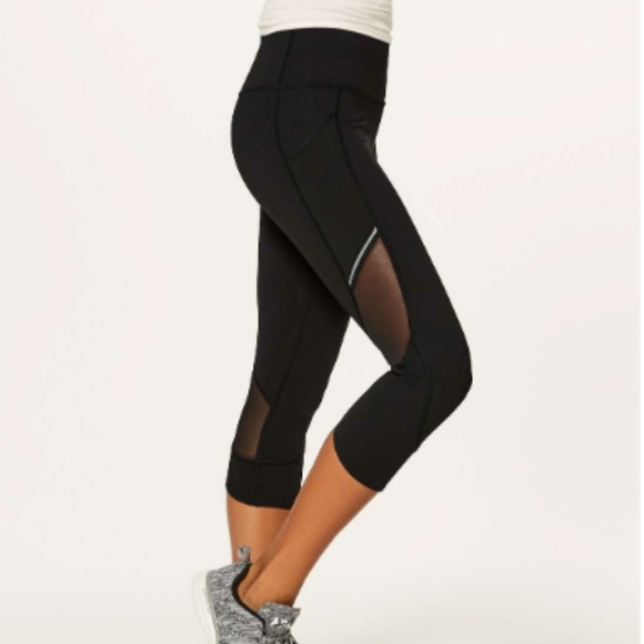 lululemon athletica Pants - Lululemon Home Stretch Crop in Black size 4